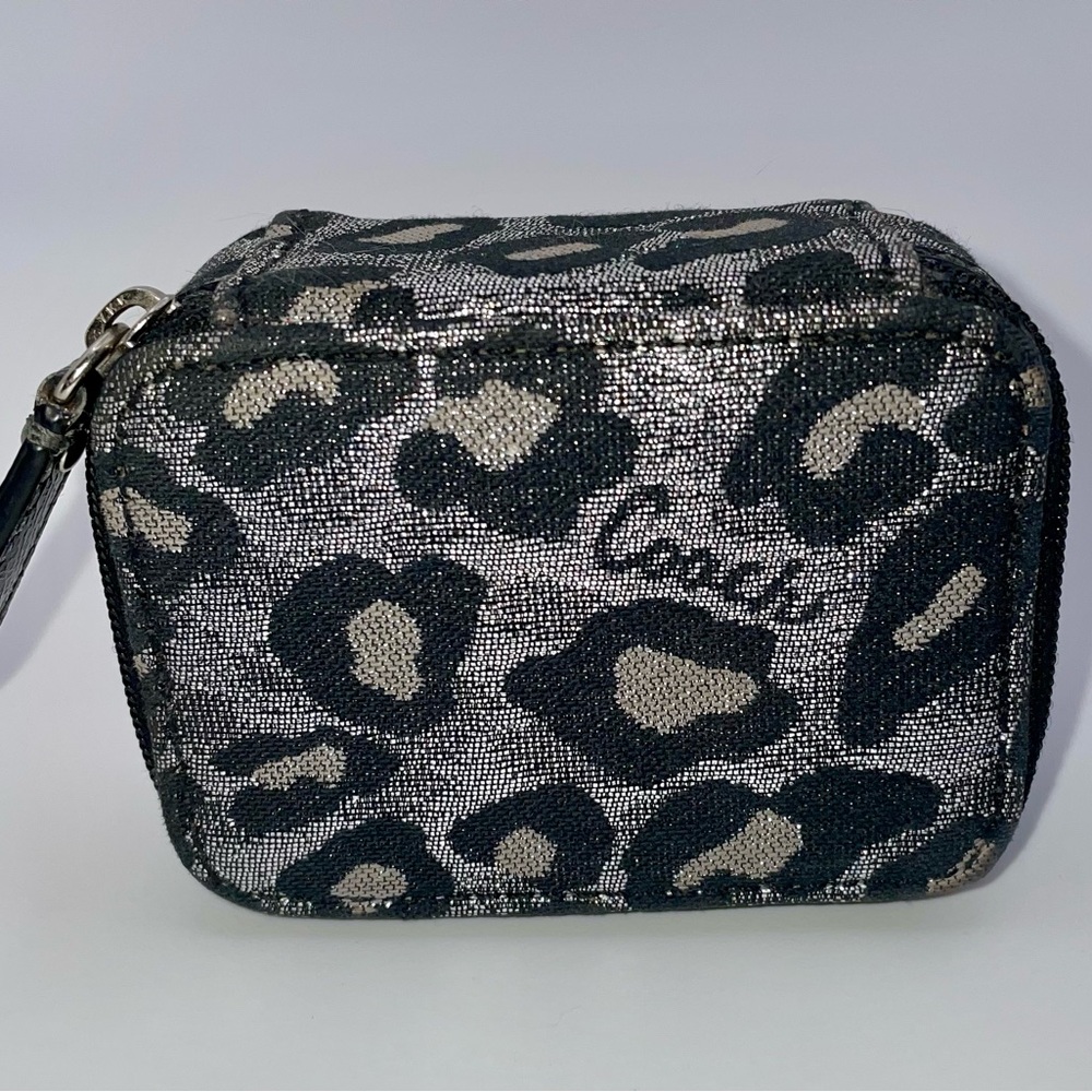 Coach Triple Pill Case in RARE Gray Ocelot